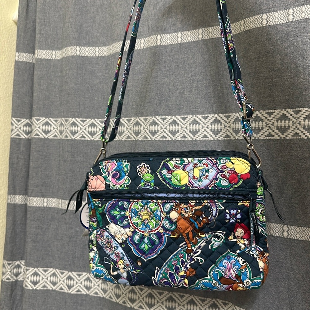 Vera Bradley Pixar Friends for Infinity Triple Compartment Cross Body Andys Room